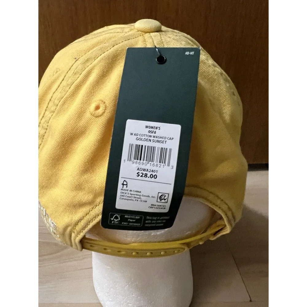 Alpine Design Women's Cotton Washed‎ Cap Hat Adjustable Golden Yellow Flower
